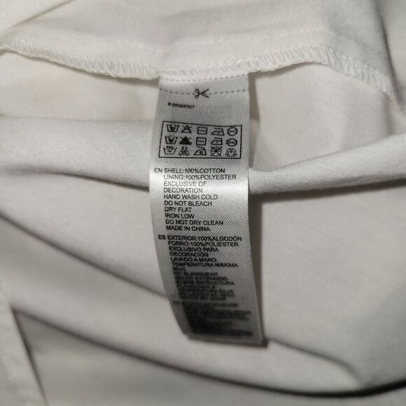 Forever 21 White Lace & Cotton Spaghetti Strap Mini Dress XS - Picture 5 of 6